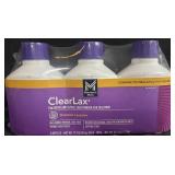3 count of Clearlax osmotic laxative 17.9Oz