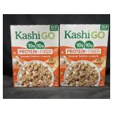 4-16.9 oz Kashi Go peanut butter crunch cereal