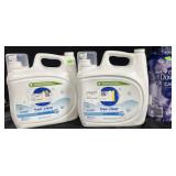 Two 208FL oz detergent free clear. 2.4lb downy