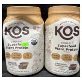 2-38.5oz KOS organic superfood plant protein