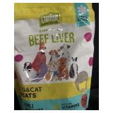 Beef liver dog and cat TREATS freeze drying. Twin