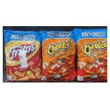 18 1/8 Fritos corn chips & 2-17 3/8 Cheetos
