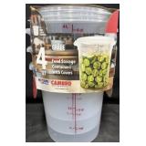 4pk. Cambro 4qt. Food Storage Containers w/