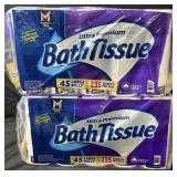 2- Ultra Premium Bath Tissue 45 rolls each