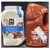 1 gal ranch dressing & dip, 1 gal Frankï¿½s RedHot
