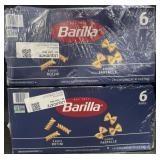 12-1 lb boxes Barilla rotini & farfalle pasta