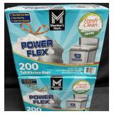 2- 200ct. Boxes of Tall 13-Gallon Kitchen Trash