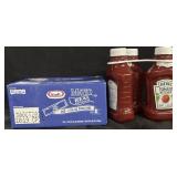 Box of mayo 200-7/16oz pouches. 3 12oz Heinz