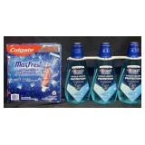 Colgate Toothpaste 5 pack, Crest Mouthwash 3 pack