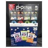 30 Pop Chips variety snack pack & 24-.5oz Skinny
