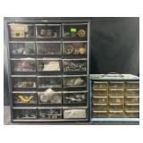 2 hardware organizers, 18 drawer & 15 drawer with
