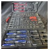 Set of ratchets, wrenches, sockets, and ratchet