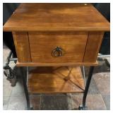 Side table with drawer, 17ï¿½ x 15ï¿½ x 24ï¿½ high
