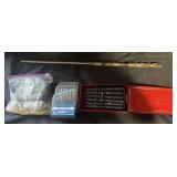 3- Drill bit sets and 1 extra long drill bit