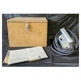 Craftsman corded Power Plane in wood box. Not