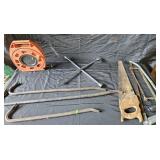 Extension cord on reel w/ 4 outlets, 3 crowbar, 4