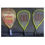 Two Wilson tennis Rackets, Ektelon Tennis racket