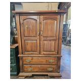 Armoire w/ 2 drawers and cabinet. 42'x19'60.5'