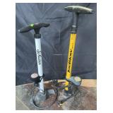 2 bike air pumps, Schwinn & Joe Blow sport