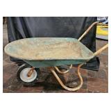 Metal Wheelbarrow w/ no flat wheel
