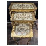 Set of 3 plastic nesting tables, 22ï¿½ x 14ï¿½ x 22ï¿½