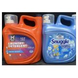 196 fl oz laundry detergent & 176 fl oz Snuggle