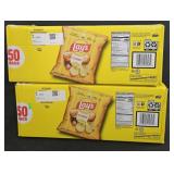 2- Lays classic potato chips 50 count individual