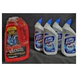 2- Drano Ultra 80oz each. 4- Lysol toilet bowl