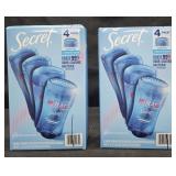 2- Secret Outlast deodorant 4 pack 2.6oz sticks