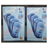 2- Secret Outlast deodorant 4 pack 2.6oz sticks