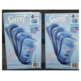2- Secret Outlast deodorant 4 pack 2.6oz sticks
