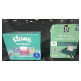 Kleenex Hand Towels 6 boxes, Premium Wash Cloths
