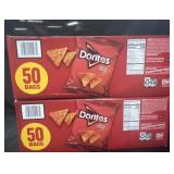 2- Boxes of 50 bags of Doritos