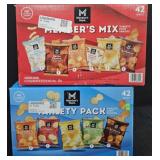 2- Snack Chips 42 count variety pack individual