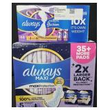 Always flex foam size 4 pads 48 count. Always