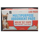 Multipurpose Absorbent Pads 120 count