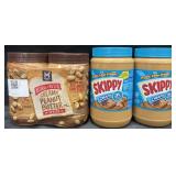 2-40oz creamy peanut butter & 2-48oz Skippy