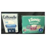 Cottonelle Flushable Wipes 12 Pack, Kleenex Hand
