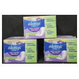 3- Always liners 200 count each