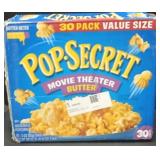 Pop secret movie theater butter 30 3oz. Pks boom