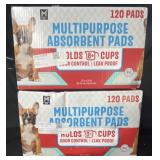 2- Multipurpose Absorbent Pads 120 Pads per box