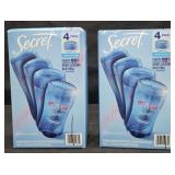 2- Secret Outlast deodorant 4 pack 2.6oz sticks