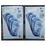 2- Secret Outlast deodorant 4 pack 2.6oz sticks