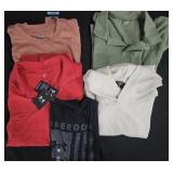 Men's size Large shirts and hoodie. Some New w/