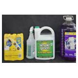 Pledge 3 pack 9.7oz cans. Simple Green 1 gallon