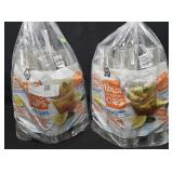 2- Clear plastic 12oz cups 172