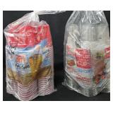 Heavy duty party cups 172 count. Clear plastic