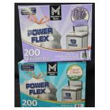 2- Power Flex 13 gallon trash bags 200 count each