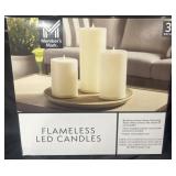 Flameless LED Candles 3 pack