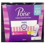 Poise Pads 128 Pads
